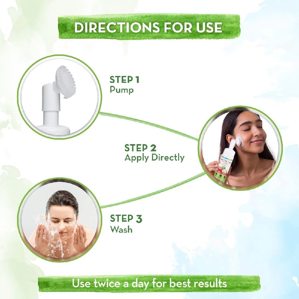 Apple Cider Vinegar Foaming Face Wash with Apple Cider Vinegar and Aloe Vera Water for Deep Cleansing, 150ml-5.webp